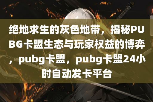 绝地求生的灰色地带，揭秘PUBG卡盟生态与玩家权益的博弈，pubg卡盟，pubg卡盟24小时自动发卡平台