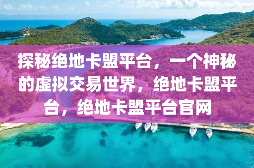 探秘绝地卡盟平台，一个神秘的虚拟交易世界，绝地卡盟平台，绝地卡盟平台官网