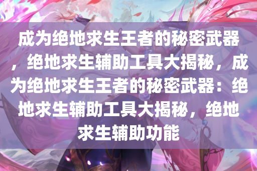 成为绝地求生王者的秘密武器，绝地求生辅助工具大揭秘，成为绝地求生王者的秘密武器：绝地求生辅助工具大揭秘，绝地求生辅助功能