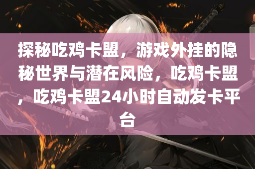 探秘吃鸡卡盟，游戏外挂的隐秘世界与潜在风险，吃鸡卡盟，吃鸡卡盟24小时自动发卡平台