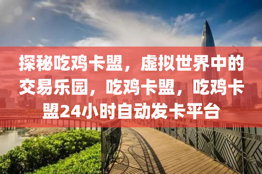 探秘吃鸡卡盟，虚拟世界中的交易乐园，吃鸡卡盟，吃鸡卡盟24小时自动发卡平台
