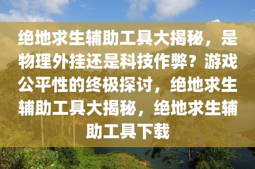 绝地求生辅助工具大揭秘,是物理外挂还是科技作弊?游戏公平性的终极探讨,绝地求生辅助工具大揭秘,绝地求生辅助工具下载