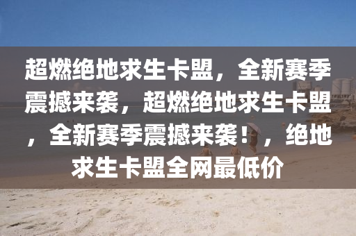 超燃绝地求生卡盟，全新赛季震撼来袭，超燃绝地求生卡盟，全新赛季震撼来袭！，绝地求生卡盟全网最低价