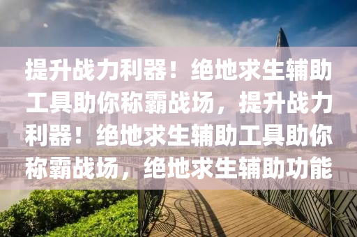 提升战力利器！绝地求生辅助工具助你称霸战场，提升战力利器！绝地求生辅助工具助你称霸战场，绝地求生辅助功能