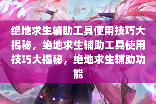 绝地求生辅助工具使用技巧大揭秘，绝地求生辅助工具使用技巧大揭秘，绝地求生辅助功能