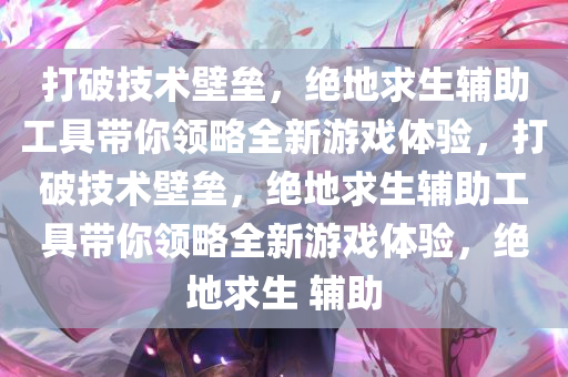 打破技术壁垒，绝地求生辅助工具带你领略全新游戏体验，打破技术壁垒，绝地求生辅助工具带你领略全新游戏体验，绝地求生 辅助