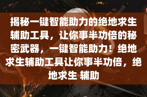 揭秘一键智能助力的绝地求生辅助工具，让你事半功倍的秘密武器，一键智能助力！绝地求生辅助工具让你事半功倍，绝地求生 辅助