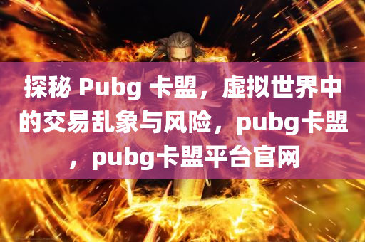 探秘 Pubg 卡盟，虚拟世界中的交易乱象与风险，pubg卡盟，pubg卡盟平台官网