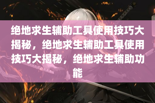 绝地求生辅助工具使用技巧大揭秘，绝地求生辅助工具使用技巧大揭秘，绝地求生辅助功能