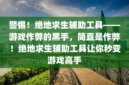 警惕！绝地求生辅助工具——游戏作弊的黑手，简直是作弊！绝地求生辅助工具让你秒变游戏高手