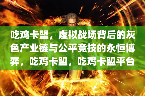 吃鸡卡盟，虚拟战场背后的灰色产业链与公平竞技的永恒博弈，吃鸡卡盟，吃鸡卡盟平台