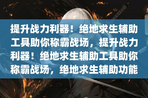 提升战力利器！绝地求生辅助工具助你称霸战场，提升战力利器！绝地求生辅助工具助你称霸战场，绝地求生辅助功能